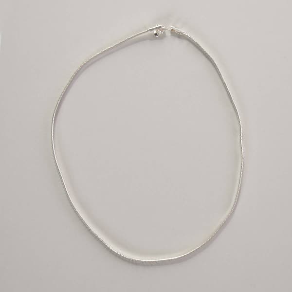 Wearable Art Silver Omega Chain Necklace - image 