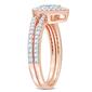 Gemstone Classics&#8482; 10kt. Rose Gold Aquamarine Teardrop Ring - image 2