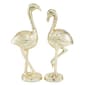 9th & Pike&#40;R&#41; Gold Metal Flamingo Sculptures - Set of 2 - image 1
