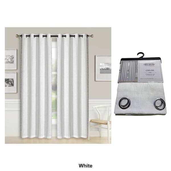 1pc. Raised Jacquard Grommet Panel Curtain