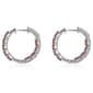 Gemstone Classics™ 4x3mm Oval Garnet Inside Out Hoop Earrings - image 2
