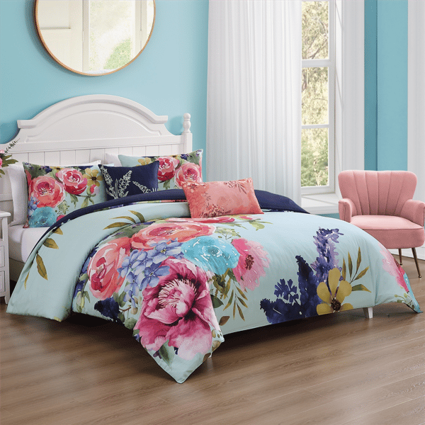 Bebejan Aqua Fiesta 5pc. Reversible Comforter Set