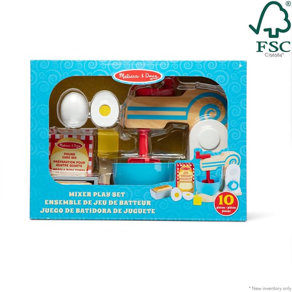 Melissa & Doug Wooden Make-a-Cake Mixer Set