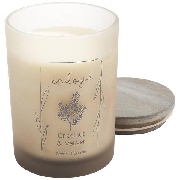 Epilogue Chestnut & Vetiver 8.5oz. Frost Tumbler Candle - image 