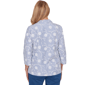 Petite Alfred Dunner Classics 3/4 Sleeve Pinstripe Blouse - image 2