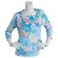 Womens Ruby Rd. Garden Variety Envelope Neck Paisley Print Top - image 1