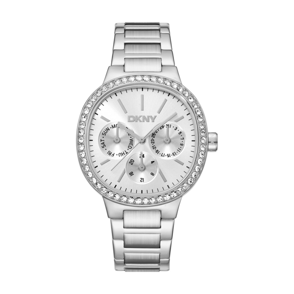 Womens DKNY Crystal Bezel Multifunctional Watch - DK1L084M0045