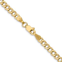 Unisex Gold Classics™ 10kt. 22in. Semi-Solid Curb Chain Necklace