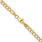 Unisex Gold Classics™ 10kt. 22in. Semi-Solid Curb Chain Necklace - image 2