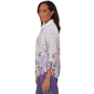 Womens Alfred Dunner Grand Bazaar Floral Button Down Blouse - image 4