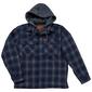 Mens Mountain Ridge Flannel Chest Protector Jacket - Navy/Grey - image 1
