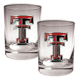 NCAA Texas Tech Red Raiders 2pc. Rocks Glass Set
