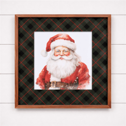 Melrose 15.5in. Santa Claus Print Framed Wall Art