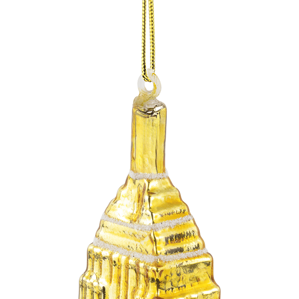 Northlight 5in. Gold Skyscraper Building Glass Christmas Ornament
