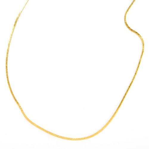 Danecraft Gold Over Sterling 20in. Snake Necklace - image 