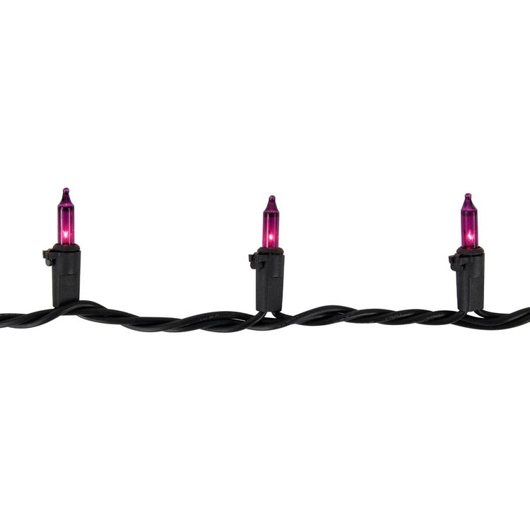 Northlight Seasonal 7ft. Purple Christmas Light Set - Black Wire
