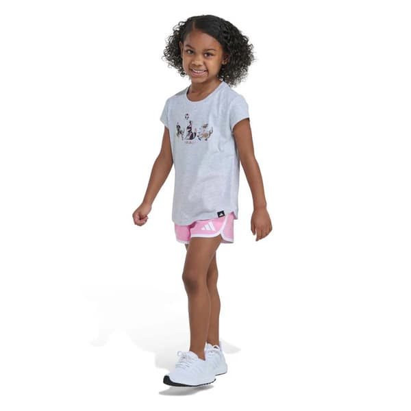 Toddler Girl adidas® Cap Sleeve & Shorts Set