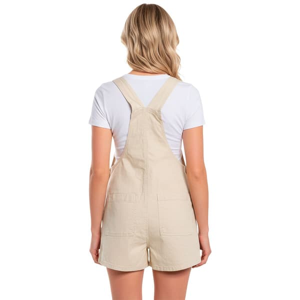 Juniors Celebrity Pink 3in. Denim Shortall Overall Shorts