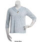 Petite Hasting & Smith 3/4 Sleeve Pleat Crossover V-Neck Tee - image 3