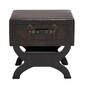 9th & Pike&#40;R&#41; Wood and Faux Leather Traditional Accent Table - image 1
