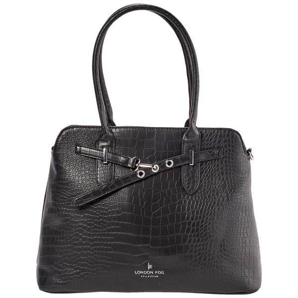 London Fog Hill Croco Satchel