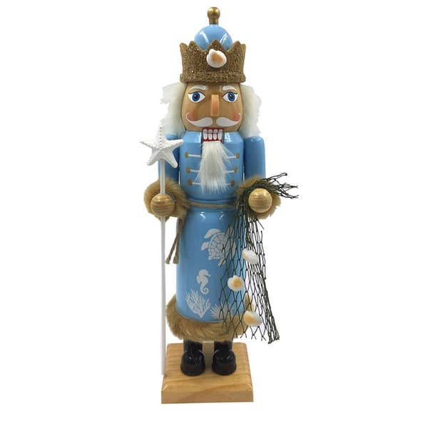 Santa's Workshop 14in. Coastal King Nutcracker - image 