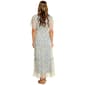 Womens Rabbit Rabbit Rabbit Flutter Sleeve Chiffon Maxi Dress - image 3