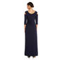 Petite R&M Richards Cold Shoulder Side Slit Evening Gown - image 2