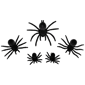 Northlight Spiders Halloween Clip-on Decor - Set of 5 - image 1