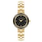 Womens Armitron Gold-Tone Black Dial Crystal Watch - 75-5927BKGP - image 1
