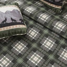 FreshFolds Salt Creek 3pc. Reversible Mountainscape Quilt Set