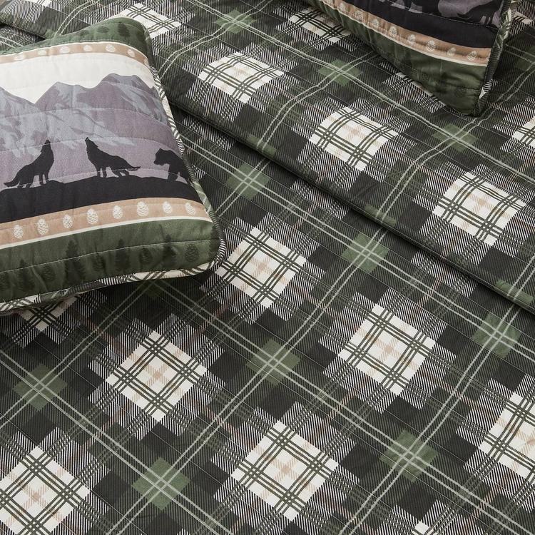 FreshFolds Salt Creek 3pc. Reversible Mountainscape Quilt Set