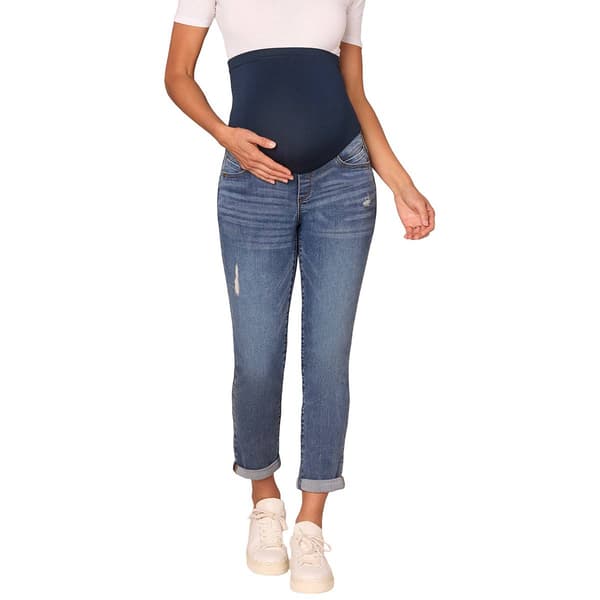 Womens Democracy "Ab"solution® Blue Maternity Ankle Skimmer Jeans