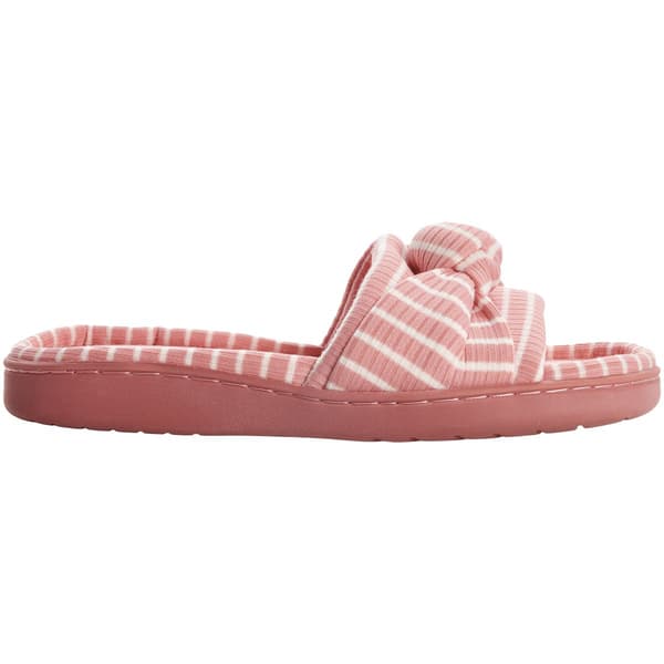 Womens Ella & Joy Stripe Knot Slide Slippers