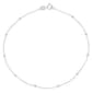Barefootsies Textured Beaded Link Anklet Bracelet - image 1