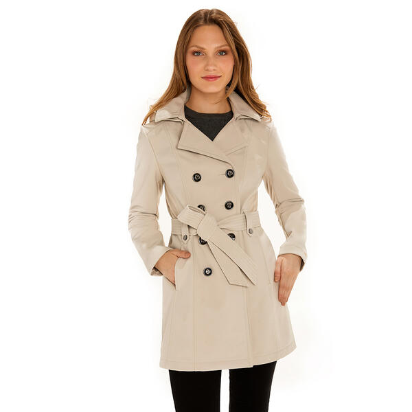 Womens Sebby Double Breasted Belted Softshell Jacket - image 