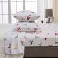 Freshfolds Cotton Pups in the Snow Holiday 4pc. Flannel Sheet Set - image 2