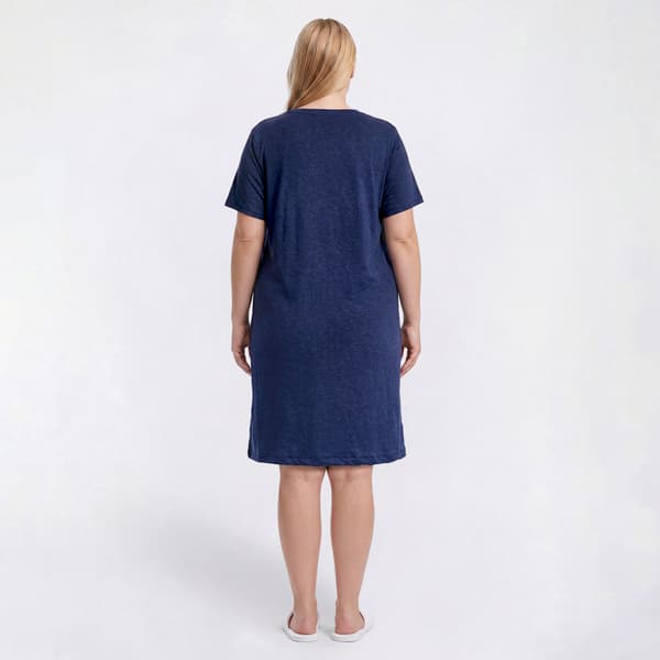 Plus Size René Rofé® Short Sleeve Bloom & Grow Nightshirt