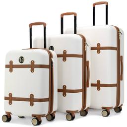 Badgley Mischka Grace 3pc. Expandable Retro Luggage Set