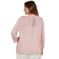 Plus Size Emaline Key Items 3/4 Sleeve Drape Front Cardigan - image 1