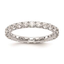 Pure Fire 14kt. White Gold Lab Grown Diamond Eternity Band