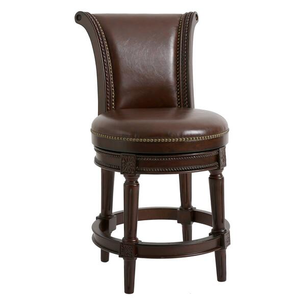 New Ridge Home Goods Chapman Counter-Height Barstool - Walnut - image 