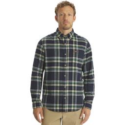 Mens LANDS END(R) Campside Flannel Shirt - Angel Blue