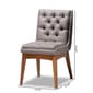 Baxton Studio Makar Modern Transitional Velvet Dinning Chairs Set - image 8