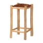 bali & pari Rivera Genuine Goat Leather Counter Stool - image 1
