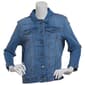 Womens Tahari Classic Denim Button Front Trucker Jacket - image 1