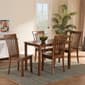 Baxton Studio Erion Dark Brown Finished Wood 5pc. Dining Set - image 7