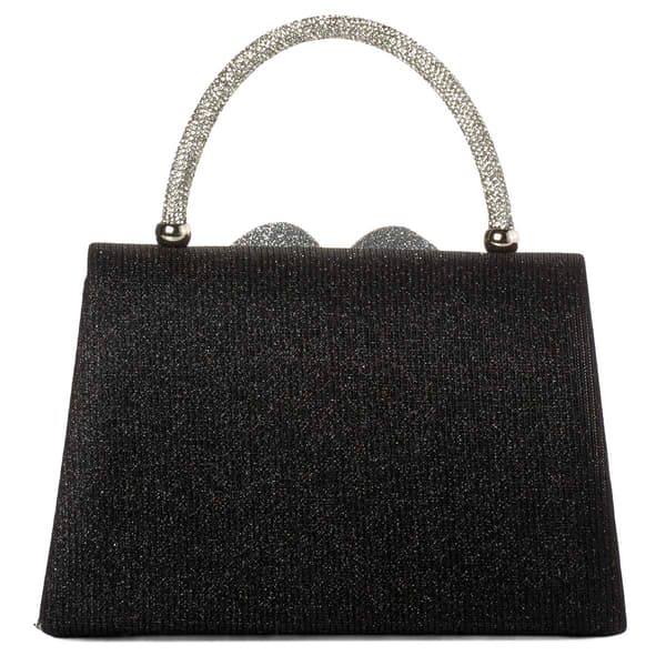 D''Margeaux Flower Shimmer Clutch w/ Chain