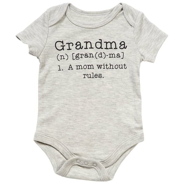 Baby Unisex &#40;NB-12M&#41; Babies with Attitude Grandma Bodysuit - image 