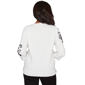 Plus Size Alfred Dunner Barcelona Floral Embroidery Knit Sweater - image 2